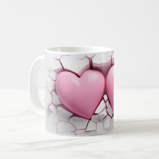 Mug Coeur Série 1-19 (Devant gauche)