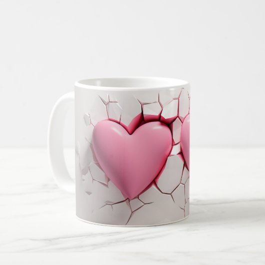 Mug Coeur Série 1-22 (Devant gauche)