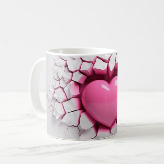 Mug Coeur Série 1-3 (Devant gauche)