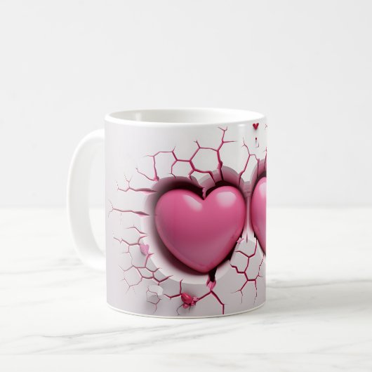 Mug Coeur Série 1-4 (Devant gauche)