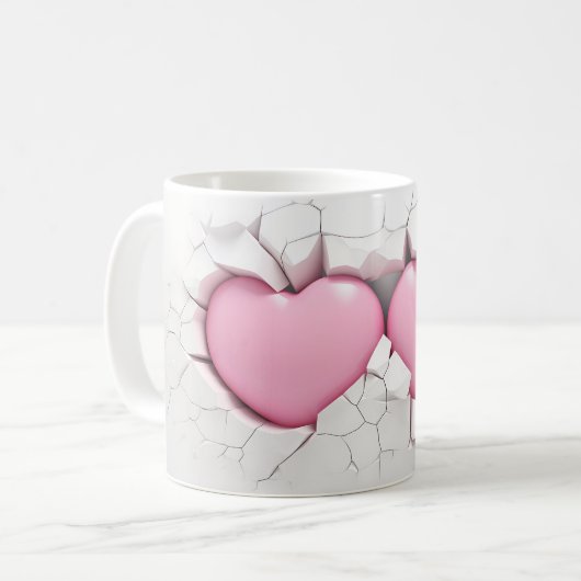 Mug Coeur Série 1-7 (Devant gauche)