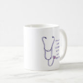 Mug Coeur stéthoscope LPN Infirmière (Devant droit)