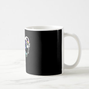 Mug Cœur Tie Dye Secrétaire de l'école Vie Mignon Reto