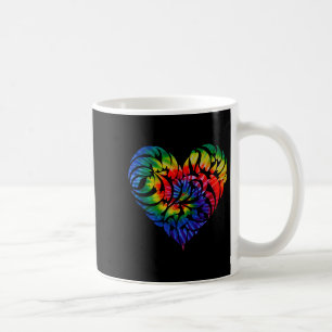Mug Cœur Tie Dye Tribal Abstrait Décoratif de la Saint