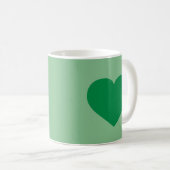 Mug Coeur vert (Devant droit)