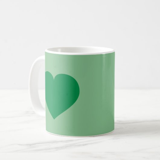 Mug Coeur vert (Devant gauche)