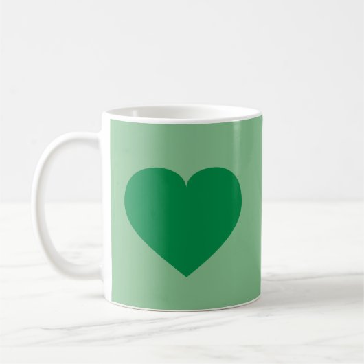 Mug Coeur vert (Gauche)