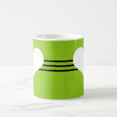 Mug Coeur Vert Moderne (Centre)