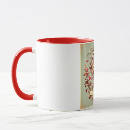 Mug Coeur vintage Valentine's day xoxo (Gauche)