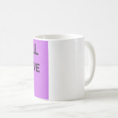 mug coeur violet (Devant droit)