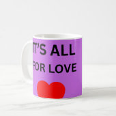 mug coeur violet (Devant gauche)