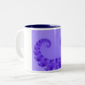 Mug Cœur Violet Bleu (Devant gauche)