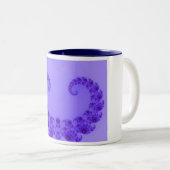 Mug Cœur Violet Bleu (Devant droit)