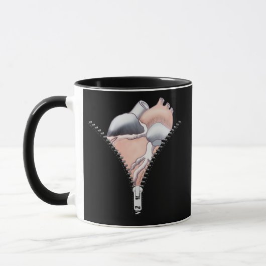 Mug Coeur Zipper (Gauche)