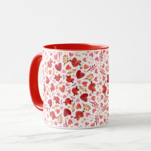 Mug Coeurs (Devant gauche)