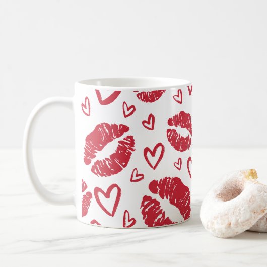 Mug Coeurs (Avec donut)
