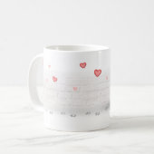 Mug Coeurs 4 Chats (Devant gauche)