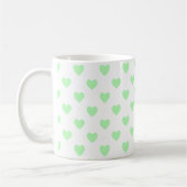 Mug Cœurs à pois verts (Gauche)