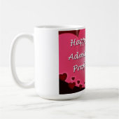 Mug Coeurs administratifs heureux de jour de (Gauche)