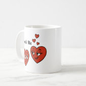 Mug Coeurs adorables du dessin animé (Devant gauche)