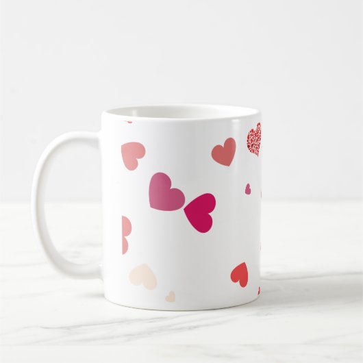 Mug Coeurs - amour (Gauche)