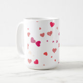 Mug Coeurs - amour (Devant gauche)