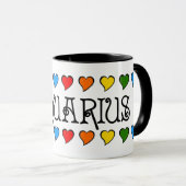 Mug Coeurs Aquarius (Devant droit)