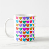 Mug Coeurs arc-en-ciel (Gauche)