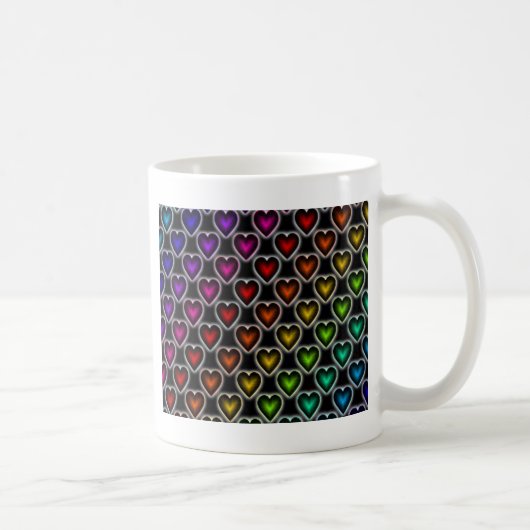 Mug Coeurs arc-en-ciel (Droite)