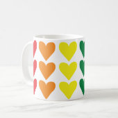 Mug Coeurs arc-en-ciel (Devant gauche)