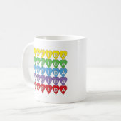 Mug Cœurs arc-en-ciel de Floride (Devant gauche)