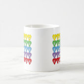 Mug Cœurs arc-en-ciel de Floride (Centre)
