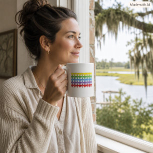 Mug Cœurs arc-en-ciel de Louisiane Fierté de l'État