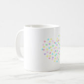 Mug Coeurs arc-en-ciel Pastel (Devant gauche)