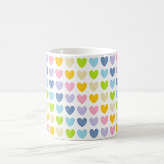 Mug Coeurs arc-en-ciel Pastel (Centre)