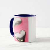 Mug Cœurs argentés (Devant gauche)