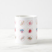 Mug Coeurs avec fleurs (Centre)