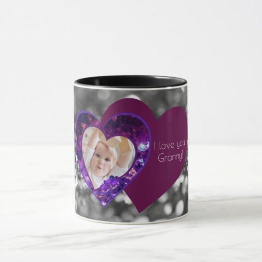 Mug Cœurs avec message (Centre)