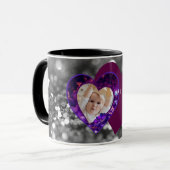 Mug Cœurs avec message (Devant gauche)