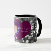 Mug Cœurs avec message (Devant droit)