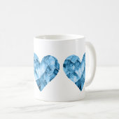 Mug Cœurs bleus (Devant droit)