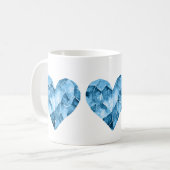 Mug Cœurs bleus (Devant gauche)