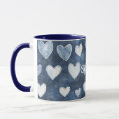 Mug Cœurs bleus (Gauche)