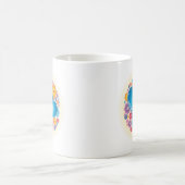 Mug Coeurs Bleus Floral (Centre)