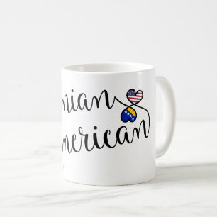 Mug Coeurs bosniaques américains enmêlés