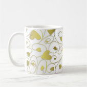 Mug Coeurs bouclés en or (Gauche)