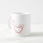 Mug Cœurs Calmes – Tasse de Chocolat Chaud Calme (Devant gauche)