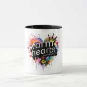 Mug Coeurs chauds - Conception confortable et feutrée (Centre)
