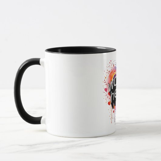 Mug Coeurs chauds - Conception confortable et feutrée (Gauche)