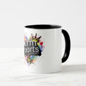 Mug Coeurs chauds - Conception confortable et feutrée (Devant droit)